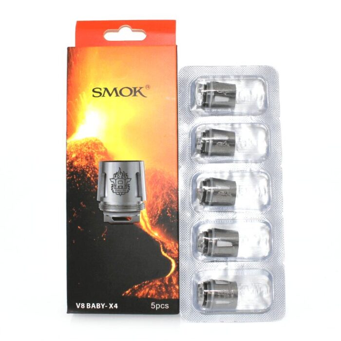 smok tfv8 baby x4 coil