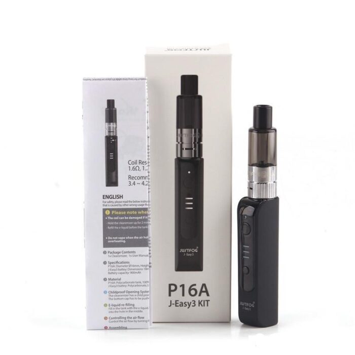 Inked10025 authentic justfog p16a kit 1.9ml occ tank 900mah easy body spining airflow control perfect flavor 510 thread vape pen kit LI Copy
