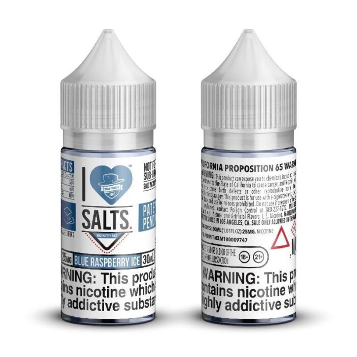blue raspberry ice i love salts mad hatter juice 30ml