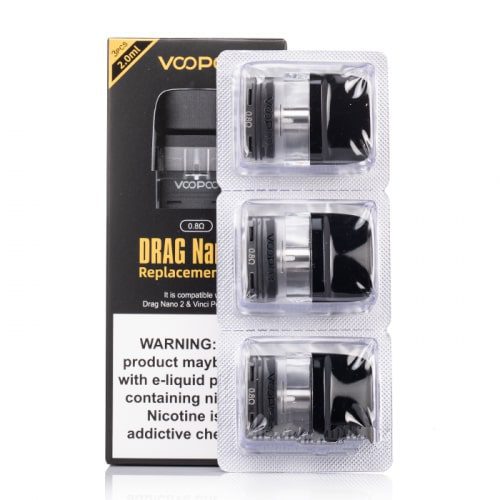 voopoo drag nano 2 replacement pods accessories 0.8 ohm