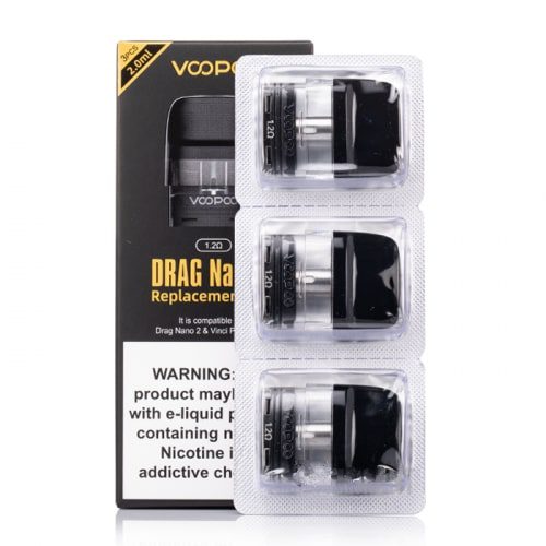 voopoo drag nano 2 replacement pods accessories 1.2 ohm