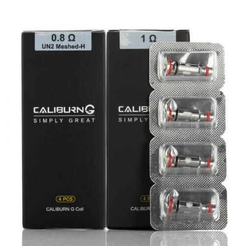 UWELL CALIBURN G REPLACEMENT COILS - A pack of four high-quality coils designed for the Caliburn G device, ensuring optimal flavor and vapor production. Available at Vape King Dubai