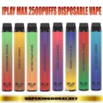 IPLAY MAX DISPOSABLE VAPE IN DUBAI 2500 PUFFS