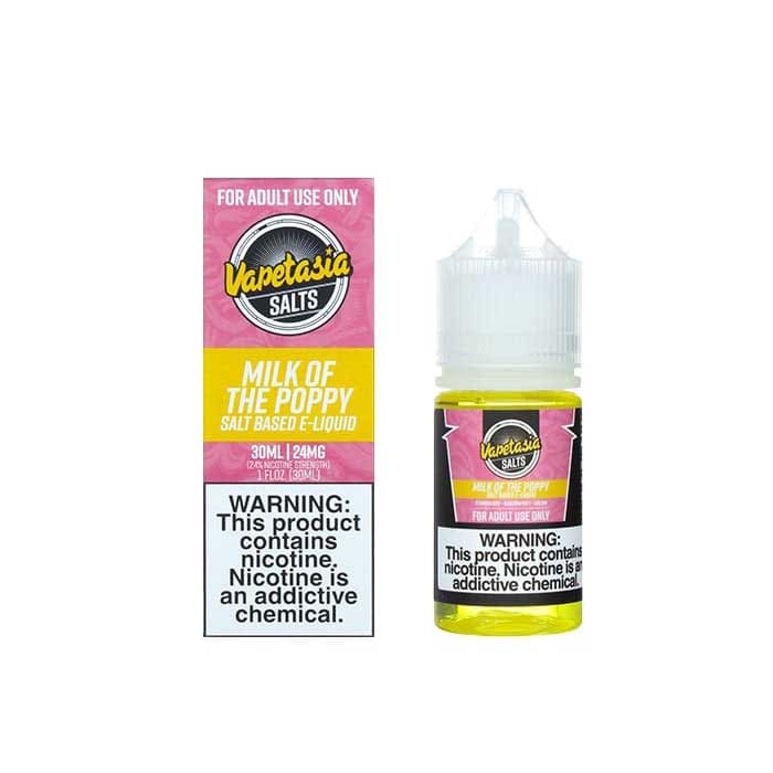 MILK-OF-THE-POPPY-VAPETASIA-SALTS-30ML.jpg MILK OF THE POPPY VAPETASIA SALTS 30ML - Image 1