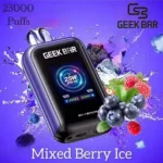 Geek Bar WATT 23000 Disposable Vape – 23,000 Puffs, 5% Nicotine, Rechargeable 800mAh Battery, 1.8" HD Display - Image 5