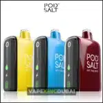 Pod Salt Disposable Vape sleek high-puff vape device with rechargeable battery, smart LED indicators, smooth nicotine salt performance, available in Dubai, UAE.
