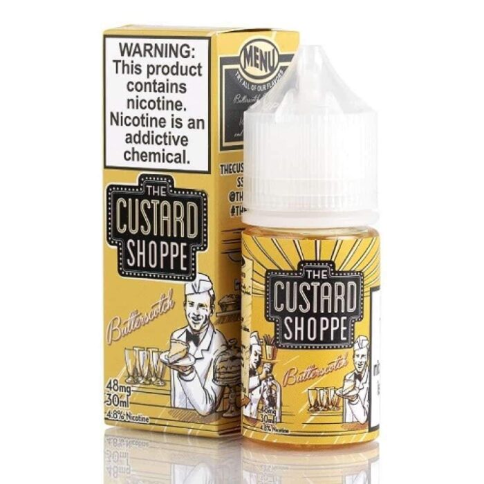 The-Custard-Shoope-Nic-salt-1000x1000-min_1800x1800.jpg CUSTARD SHOPE BUTTERSCOTCH - MONSTER SALTS E-LIQUID - 30ML - Image 1
