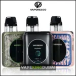 Vaporesso XROS 4 pod system featuring sleek compact design with multiple color options, refillable pods, and advanced airflow control for smooth vaping experience.