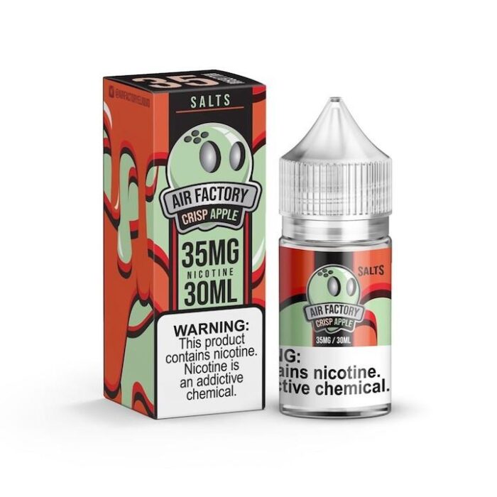 CRISP APPLE - AIR FACTORY SALTS ELIQUIDS - 30ML - Image 1