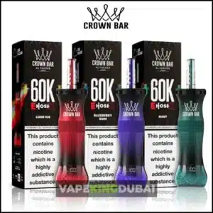 Al Fakher E Hose X 60000 Puffs Disposable Vape with OLED display, 50ml e-liquid capacity, 1000mAh rechargeable battery, mesh coil technology, and dual MTL/DTL modes available in Dubai.