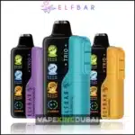 ELF BAR Trio 40000 Puffs Disposable Vape with smart display and multiple flavors, high-capacity disposable vape device designed for long-lasting performance in Dubai.