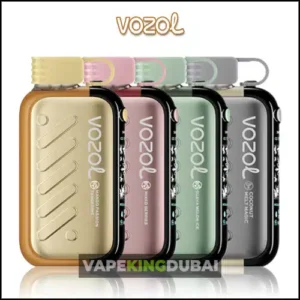Vozol Gear Ice & Sweet 50mg vape device collection featuring multiple flavors in stylish designs.