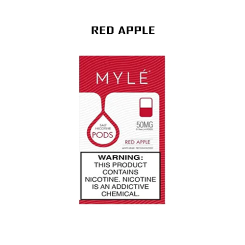 Myle V4 Pods Red Apple Vapekingdubai